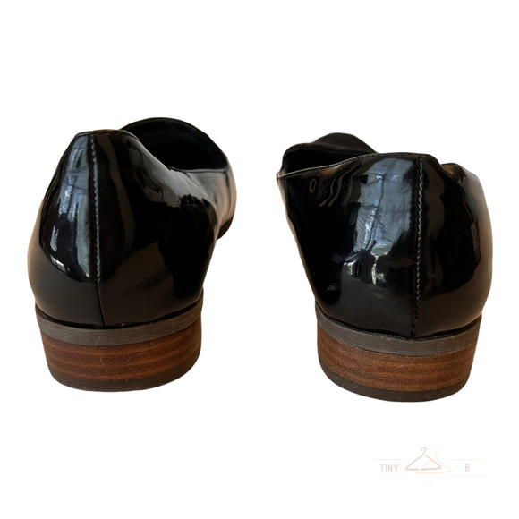 Dr. Scholl's Pointed Toe Faux Leather Suede Black Loafers Slip On Comfort 7M - Picture 3 of 6